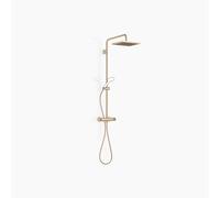 Dornbracht Showerpipe avec thermostat de douche sans douchettes à main, saillie douche à main 450mm, douche de tête 300x240mm, 34459980-27, Couleur: Light Gold brossé