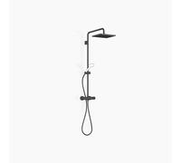 Dornbracht Showerpipe avec thermostat de douche sans douchettes à main, saillie douche à main 450mm, douche de tête 300x240mm, 34459980-33, Couleur: Noir Mat