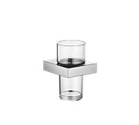Porte-verre Dornbracht avec verre en cristal, modèle mural, 83400780-00