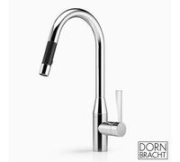 Dornbracht Sync Mitigeur de cuisine pivotant, avec douchette extractible, 33870895-00,