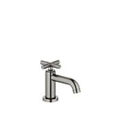 Dornbracht Tara . Robinet de colonne 17500892-99 avec poignée croisée, eau froide, saillie 100 mm, platine foncé mat