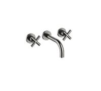 Dornbracht TARA Mitigeur mural pour lavabos sans vidage, saillie 160mm, 36707892-99, Couleur: foncé Platine mat