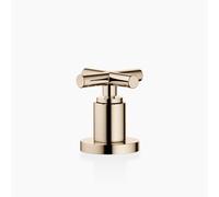 Dornbracht TARA Inverseur deux voies pour montage sur bord de baignoire ou sur bord de carrelage, inverseur automatique baignoire/douche, 29140892-47, Couleur: Champagne