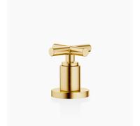 Dornbracht TARA Inverseur deux voies pour montage sur bord de baignoire ou sur bord de carrelage, inverseur automatique baignoire/douche, 29140892-28, Couleur: Laiton brossé