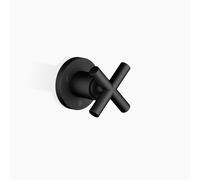 Dornbracht TARA Inverseur encastré trois voies, rosace ronde, Ø 60mm, 36210892-33, Couleur: Noir Mat