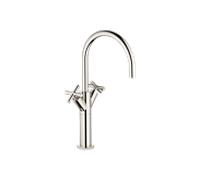 Dornbracht Tara. manettes 22533892-08 pour lavabo, base surélevée, sans garniture de vidange , platine