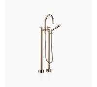 Dornbracht TARA Mélangeur bain/douche à deux trous pour montage indépendant, inverseur rotatif bain/douche saillie 220mm, 25943892-47, Couleur: Champagne
