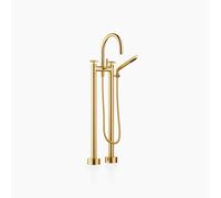 Dornbracht Tara. mitigeur bain-douche 2 trous 25943892-28 Poignées en croix, sur pied, avec raccords, laiton brossé