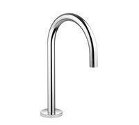 Dornbracht TARA Mélangeur de lavabo à trois trous avec garniture d'écoulement, hauteur du mélangeur 285mm, saillie 165mm, 13716882-93, Couleur: Chrome brossé