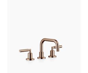 Dornbracht TARA Mélangeur de lavabo à trois trous avec vidage, poignées manettes, saillie 166mm, 20705882-42, Couleur: bronze brossé
