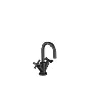 Dornbracht Tara. mélangeur de poignée 22302892-33 pour lavabo, avec garniture de vidage , projection 100 mm, noir mat