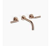 Dornbracht TARA Mélangeur mural pour lavabo sans garniture de vidage, saillie 190mm, kit de montage final, 36712882-42, Couleur: bronze brossé