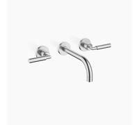 Dornbracht TARA Mélangeur mural pour lavabo sans garniture de vidage, saillie 190mm, kit de montage final, 36712882-93, Couleur: Chrome brossé
