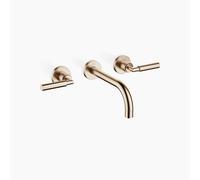 Dornbracht TARA Mélangeur mural pour lavabo sans garniture de vidage, saillie 190mm, kit de montage final, 36712882-46, Couleur: Champagne brossé