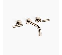 Dornbracht TARA Mélangeur mural pour lavabo sans garniture de vidage, saillie 190mm, kit de montage final, 36712882-47, Couleur: Champagne