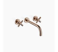 Dornbracht TARA Mélangeur mural pour lavabo sans garniture de vidage, saillie 240mm, kit de montage final, 36717892-42, Couleur: bronze brossé