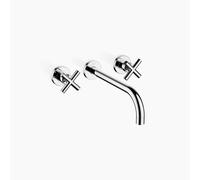 Dornbracht TARA Mélangeur mural pour lavabo sans garniture de vidage, saillie 240mm, kit de montage final, 36717892-00, Couleur: chrome