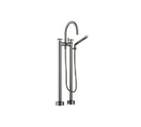 Dornbracht Tara . Mitigeur baignoire 2 trous 25943892-99 Poignées croisées, à poser, avec set, platine foncé mat