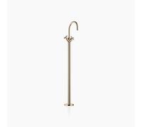 Dornbracht TARA Mitigeur monocommandé pour lavabo avec tube de trop-plein sans garniture d'écoulement, saillie 201mm, 22585892-47, Couleur: Champagne