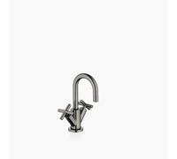 Dornbracht TARA Mitigeur monocommandé pour lavabos avec garniture d'écoulement, saillie 100mm, 22302892-99, Couleur: foncé Platine mat