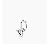Dornbracht TARA Mitigeur monocommandé pour lavabos avec garniture d'écoulement, saillie 100mm, 22302892-00, Couleur: chrome