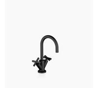 Dornbracht TARA Mitigeur monocommandé pour lavabos avec garniture d'écoulement, saillie 135mm, 22512892-33, Couleur: Noir Mat