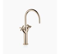 Dornbracht TARA Mitigeur monocommandé pour lavabos avec pied surélevé, sans vidage, saillie 200mm, 22533892-47, Couleur: Champagne