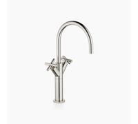 Dornbracht TARA Mitigeur monocommandé pour lavabos avec pied surélevé, sans vidage, saillie 200mm, 22533892-06, Couleur: Platine Mat