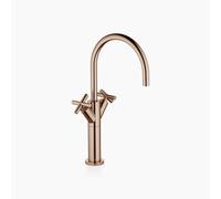 Dornbracht TARA Mitigeur monocommandé pour lavabos avec pied surélevé, sans vidage, saillie 200mm, 22533892-42, Couleur: bronze brossé