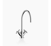 Dornbracht TARA Mitigeur monotrou, bec pivotant à 360°, saillie 235mm, 22815892-00, Couleur: chrome