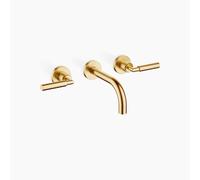 Dornbracht TARA Mitigeur mural pour lavabo sans vidage, saillie 160mm, kit de montage final, 36707882-28, Couleur: Laiton brossé