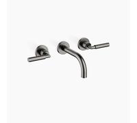 Dornbracht TARA Mitigeur mural pour lavabo sans vidage, saillie 160mm, kit de montage final, 36707882-99, Couleur: foncé Platine mat