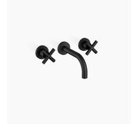 Dornbracht TARA Mitigeur mural pour lavabos sans vidage, saillie 160mm, 36707892-33, Couleur: Noir Mat