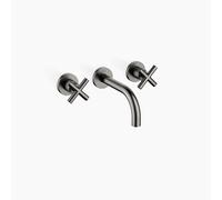 Dornbracht TARA Mitigeur mural pour lavabos sans vidage, saillie 160mm, 36707892-99, Couleur: foncé Platine mat