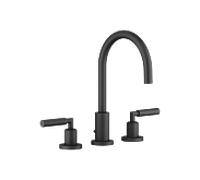 Dornbracht Tara . Robinet à trois trous 20713882-33 pour lavabo, avec garniture de vidage , saillie 165 mm, noir mat