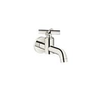 Dornbracht Tara. robinet mural 30010892-08 avec poignée en croix, eau froide, saillie 140 mm, platine