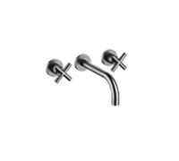 Dornbracht TARA Mitigeur mural pour lavabos sans vidage, saillie 190mm, 36712892-99, Couleur: foncé Platine mat