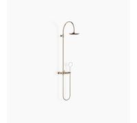 Dornbracht TARA Showerpipe avec mitigeur de douche sans douchette à main, flowReduce, 26632892-47, Couleur: Champagne