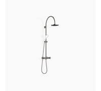 Dornbracht TARA Showerpipe avec thermostat de douche sans douchettes à main, 220mm, flowReduce, 34458892-99, Couleur: foncé Platine mat