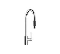 Mitigeur monocommande Dornbracht TARA ULTRA avec douchette rétractable, portée de 240 mm, 33870875-00, Couleur: chrome