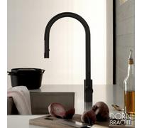Dornbracht Tara Ultra Mitigeur de cuisine pivotant, avec douchette extractible, 33870875-99,