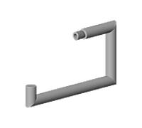Dornbracht Tuyaux avec enregistrement 90282262600-00 chromé