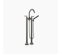 Dornbracht VAIA Mélangeur bain/douche à deux trous, montage indépendant, garniture de douche à main, manette, saillie 221mm, 25943819-99, Couleur: foncé Platine mat