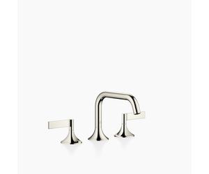 Dornbracht VAIA Mélangeur de lavabo à trois trous avec vidage, poignée à levier, saillie 165mm, 20705819-08, Couleur: platine