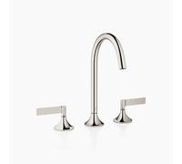 Dornbracht VAIA Mélangeur de lavabo à trois trous avec vidage, poignée à levier, saillie 168mm, 20713819-08, Couleur: platine