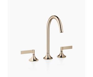Dornbracht VAIA Mélangeur de lavabo à trois trous avec vidage, poignée à levier, saillie 168mm, 20713819-47, Couleur: Champagne