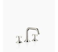 Dornbracht VAIA Mélangeur de lavabo à trois trous avec vidage, poignée croisillon, saillie 165mm, 20705809-08, Couleur: platine