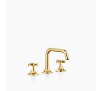 Dornbracht VAIA Mélangeur de lavabo à trois trous avec vidage, poignée croisillon, saillie 165mm, 20705809-28, Couleur: Laiton brossé