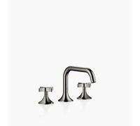 Dornbracht VAIA Mélangeur de lavabo à trois trous avec vidage, poignée croisillon, saillie 165mm, 20705809-19, Couleur: Chrome foncé