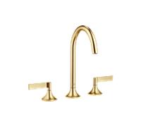 Dornbracht Vaia mélangeur 3 trous 20713819-28 pour lavabo, avec garniture de vidage , laiton brossé